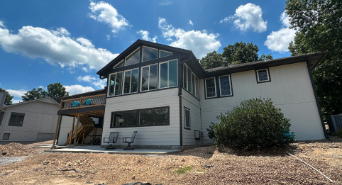 Custom home exterior